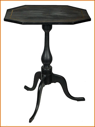 A Fine American Octagonal Tilt Top Candlestand